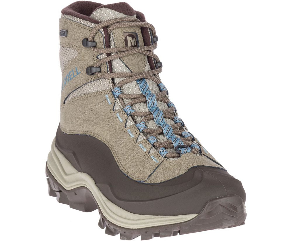 Merrell Boots Grey - Thermo Chill Mid Shell Waterproof - Womens 21BVCTLUR